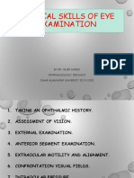 Clinical Skills of Eye Examination: by Dr. Hajer Ahmed Ophthalmology Specialist Omar Almukhtar University 2019-2020