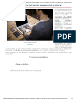 4.1. Ejemplos de texto del ámbito empresarial y laboral _ El texto escrito. De la palabra a la oración_ La realidad social y cultural. Textos de diferentes ámbitos