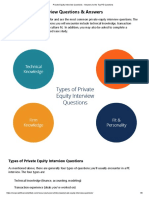 Private Equity Interview Questions - Answers To The Top PE Questions