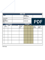 Hirarc Form: Hazard Identification