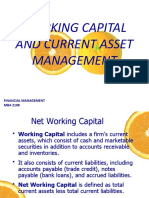 Topic 5 Working Capital and Current Asset Management