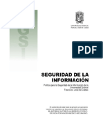 Politica - para - Seguridad - Informacion - U.D UNIVERSIDAD FRANCISCO JOSE CALDAS PDF