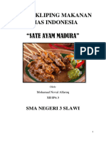 Tugas Klipping Sate Ayam Madura