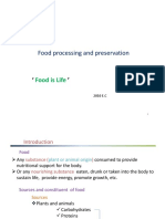 Food Processing and Preservation 1