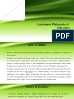 Socialism in Philosophy of Education WEEK 11 - 14