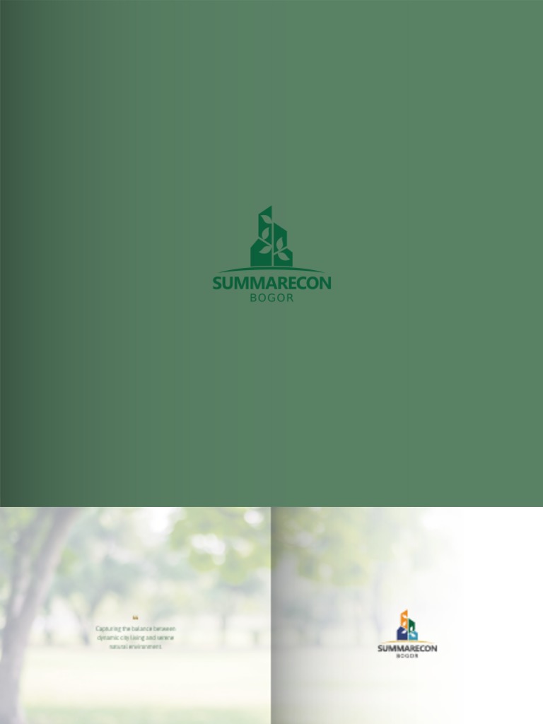 Summarecon Bogor: City & Nature Living | PDF | Design | Environmental ...