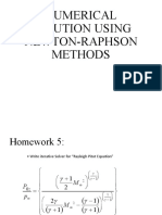 Numerical Solution Using Newton-Raphson Method