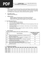 1150MA202ENGINEERINGMATHEMATICSI (1) Syllabus