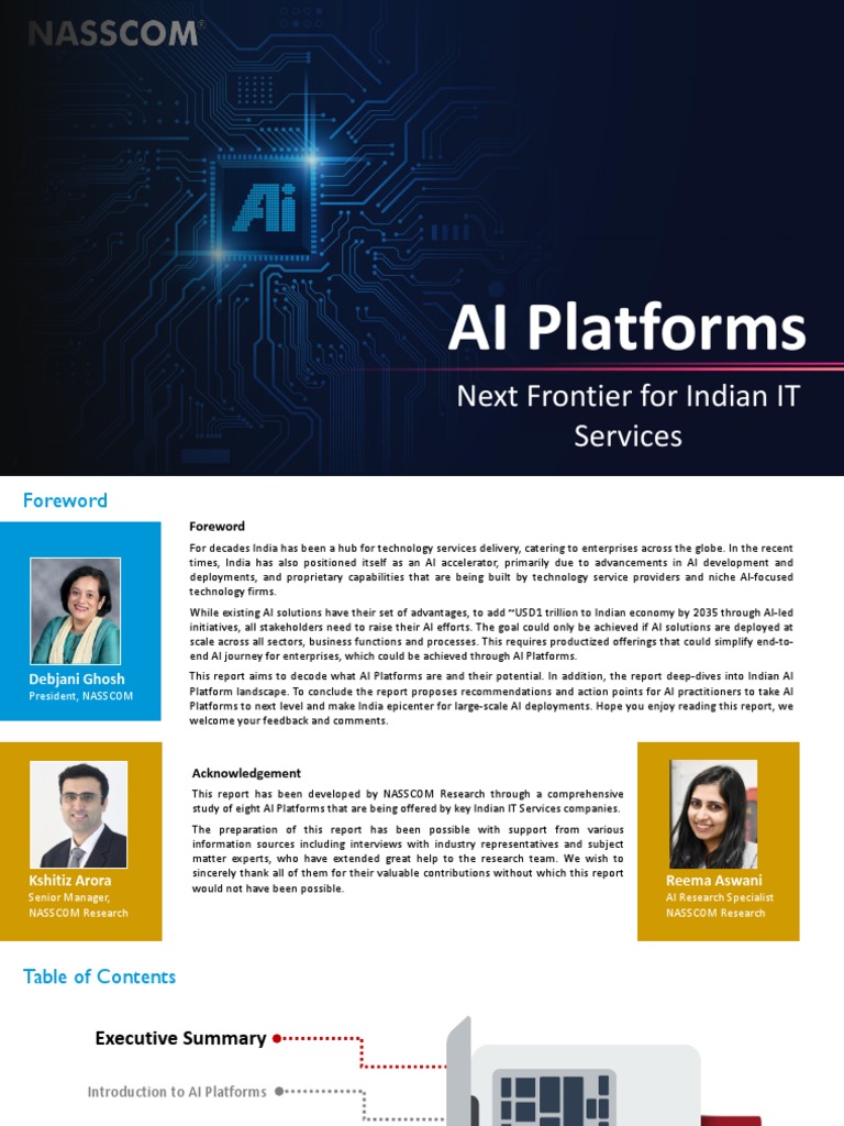 AI Platforms: Next Frontier For Indian IT | PDF | Artificial ...