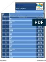 Students' Exam Hall Ticket Template