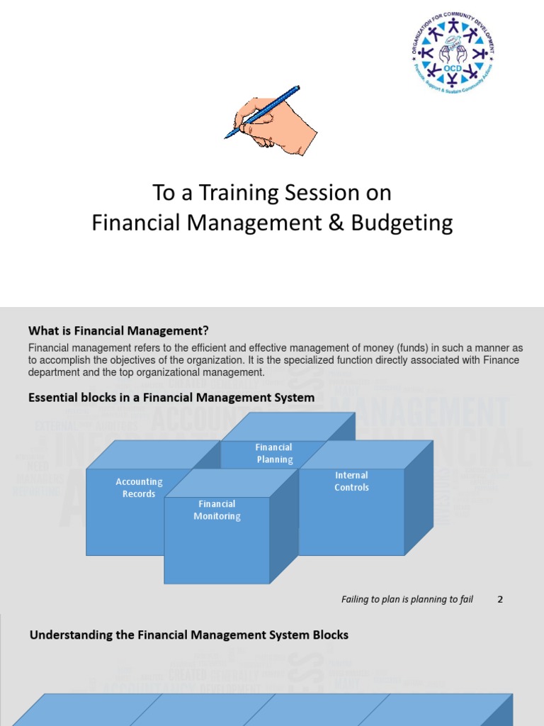 To A Training Session On Financial Management & Budgeting | PDF ...