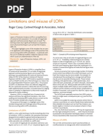 Limitation and Misuse LOPA