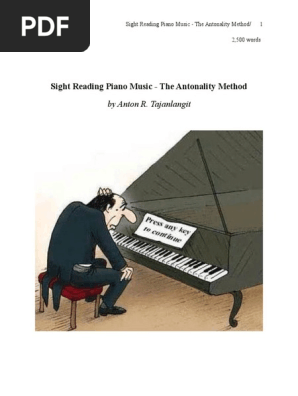 Sight Reading Piano Music - The Antonality Method