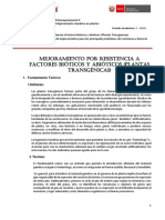 MEJORAMIENTO POR RESISTENCIA II Tansgénicas)