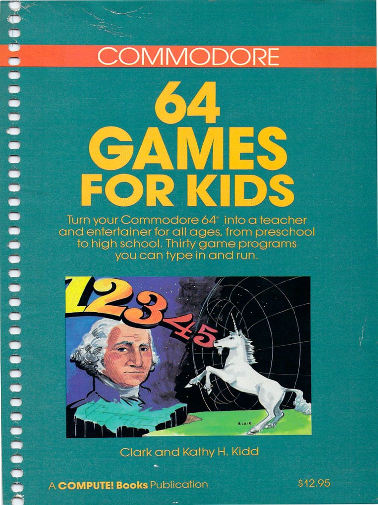 Commodore 64 Games For Kids (1984) PDF Books Learning