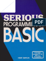 Serious Programming in BASIC (1986)