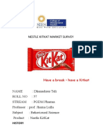 Nestle Kitkat Market Survey