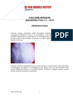 Project Report On Calcium Nitrate