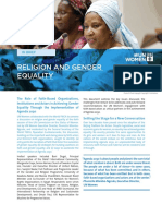 Religion and Gender Equality: in Brief