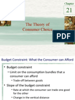 Chapter 21 - The Theory of Consumer Choice