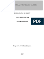 2 Suport de Curs - Dreptul Familiei PDF