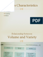 Process Characteristics: Variety Flow