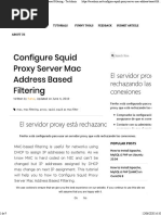 Configure Squide Proxy Server Mac Address