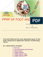PPRP of Foot and Ankle: by Dr. Giridhar Boyapati PG Dept. of Orthopaedics