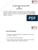 Standard Operating Procedure (SOP) For COVID-19