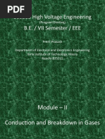 Module 2 - Conduction and Breakdown in Gases