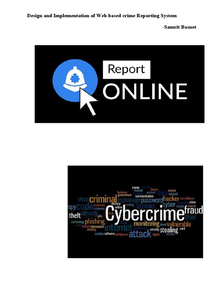 Design and Implementation of Web Based Crime Reporting System - Samrit ...