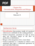 Chapter Six: Diversification, Integration and Merger: by Belaynew B