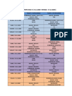 Jadual Waktu PDPR PKPB Fasa 3 (9.11.20 Hingga 17.12.2020)