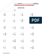 Clase 32 (01-10) Aritmetica Ejercicios Simplificación de Fracciones)