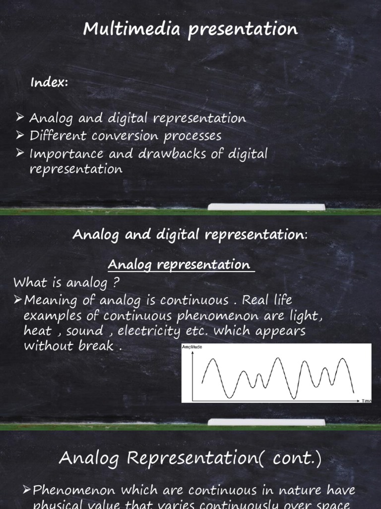 Multimedia Presentation | PDF | Digital To Analog Converter | Digital Data