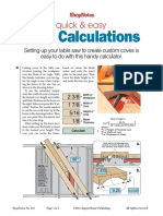 Cove Calculations PDF