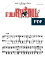 Fairy Tail - Sannin No Dragon Slayer - Intermediary Piano Sheet