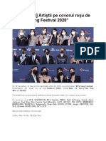 [Stop Cadru] Artiștii pe covorul roșu de la ”KBS Song Festival 2020”