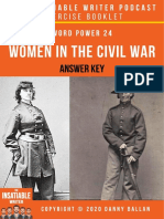 Word Power 24 - Women in The Civil War Answer Key