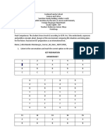 KET TEST ANSWERSHEET