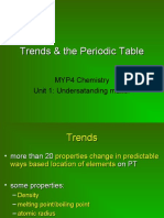 MYP4 Chemistry Periodic Trends