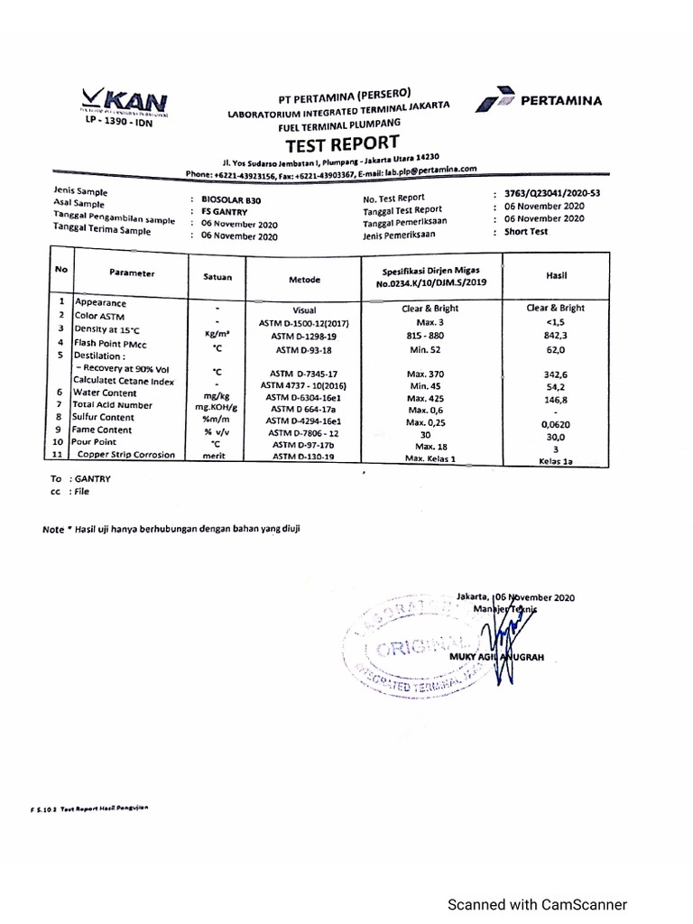 Test Report b30 | PDF