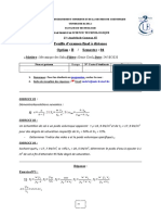 Feuille D'examen Final À Distance Option: B / Semestre: 04