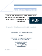 Baseline Survey on Awareness of Rights and Legal Services