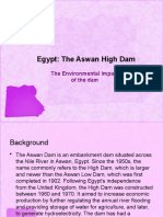 Egypt The Aswan Dam Environmental Impact