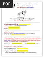 CIPS ISP Application Education Plus Experience Route