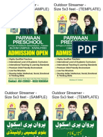 03-Streamer Admission Open - Urdu & English-Green Package X2