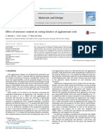 Effect of Moisture Content On Curing Kinetics of Agglomerate Cork