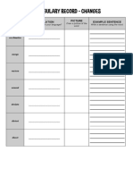 Changes Vocab Record PDF