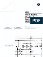 1983 BMW 633csi Electrical Troubleshooting Manual